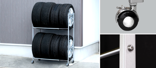 日本製 タイヤラック 【軽 CAR から普通車用】