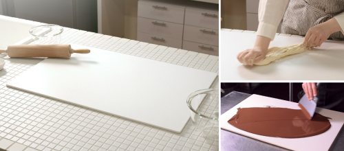 くっつきにくくこねやすい　パンこね台